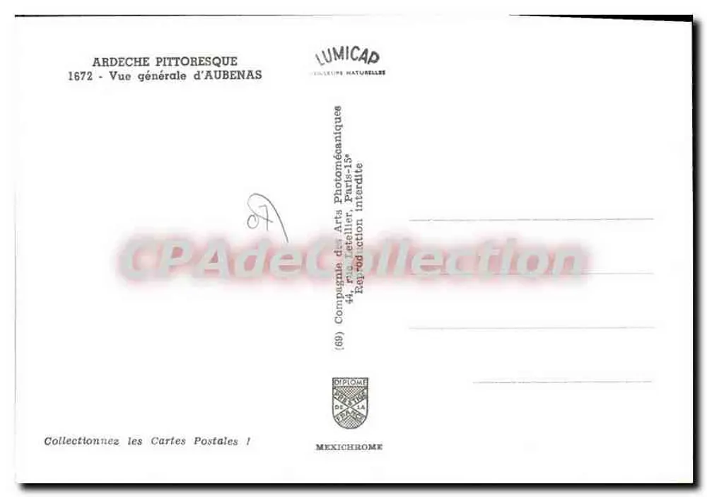 Aubenas — Cidade feudal — Iris - Verso