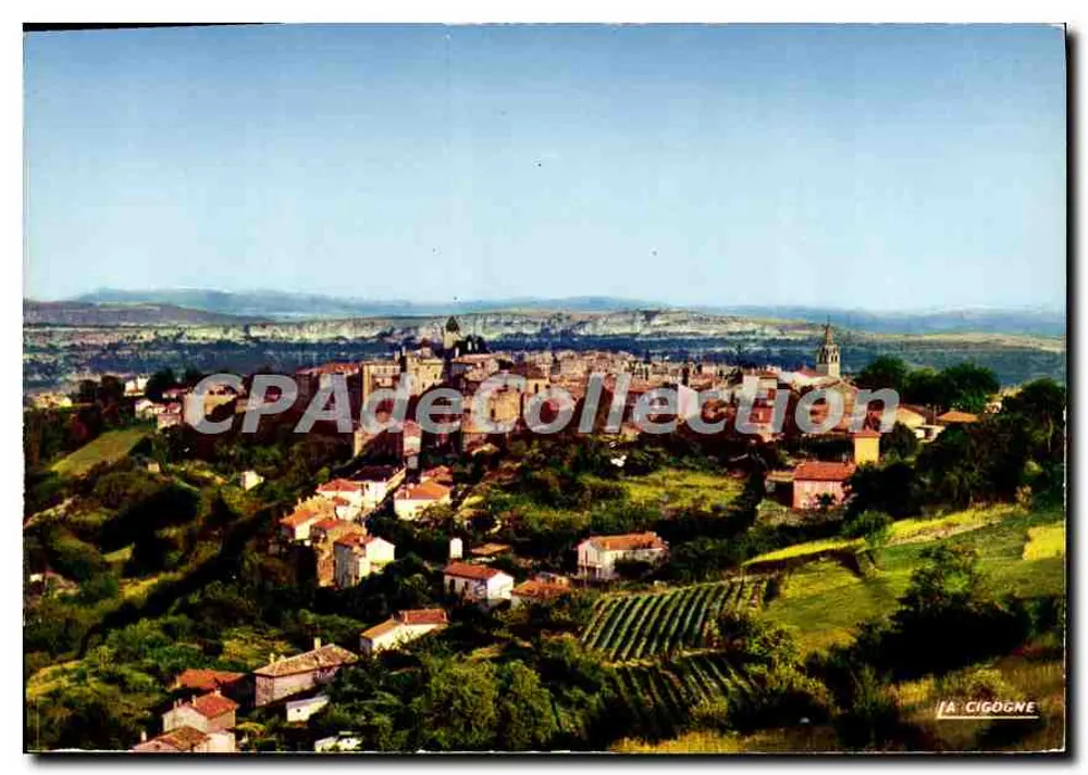 Aubenas (Ardèche) — Allgemeiner Blick vom Weg der Quellen — Éditions La Cigogne - Vorderseite