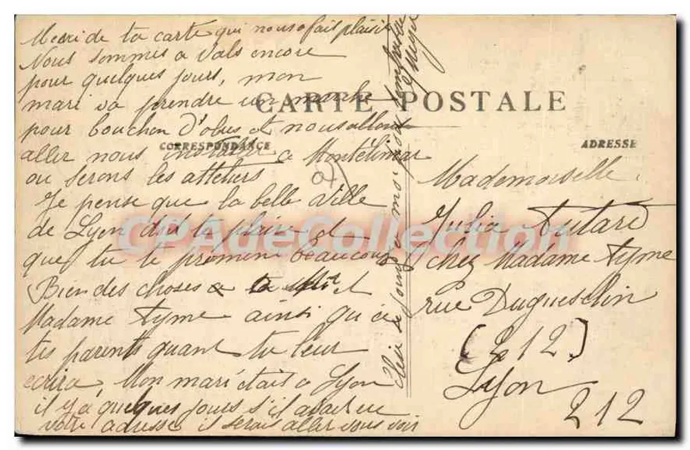 Vals-les-Bains - Park du Casino — L'Ardèche Pittoresque — B. Artige fils, Verlag Aubenas - Rückseite