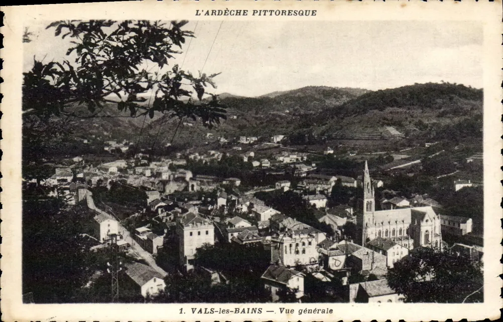 Vals-les-Bains — Vista geral — P. Dupont, editor - Frente