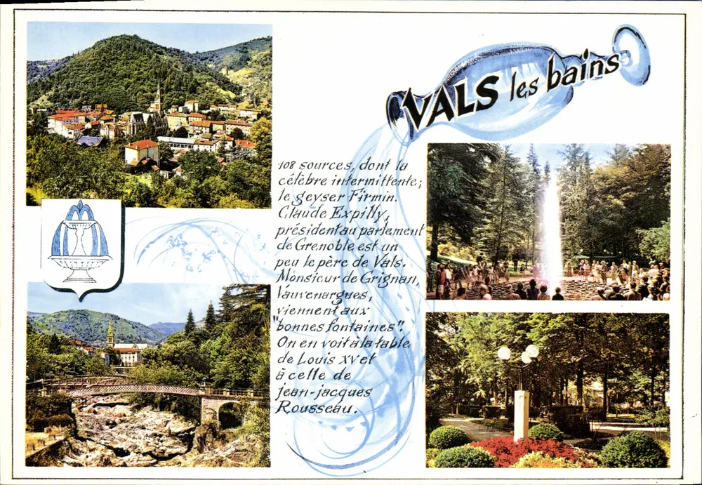 Vals-les-Bains — tourist postcard — EKTACAP - Vorderseite