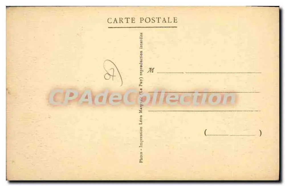 Burzet (Ardèche) — Paysage pris de la Route du Gerbier — Léma, n° 10321 - Verso