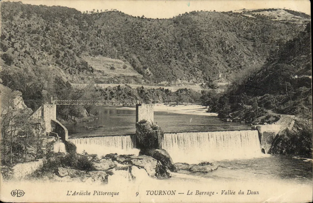 L'Arâche Pittoresque — Der Staudamm — Tal des Doux — Verleger ELD, Nr. 9 - Vorderseite