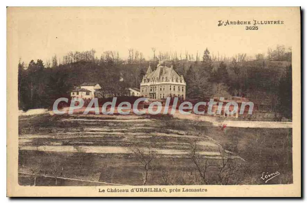 Das Schloss URBILHAG, nahe Lamastre — L'Ardeche Illustrée 3625 — Léna - Vorderseite
