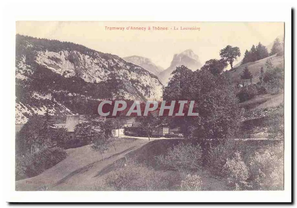 Tramway d'Annecy à Thônes - La Louvenièrè — Foto A. Huguet, Annecy - Recto