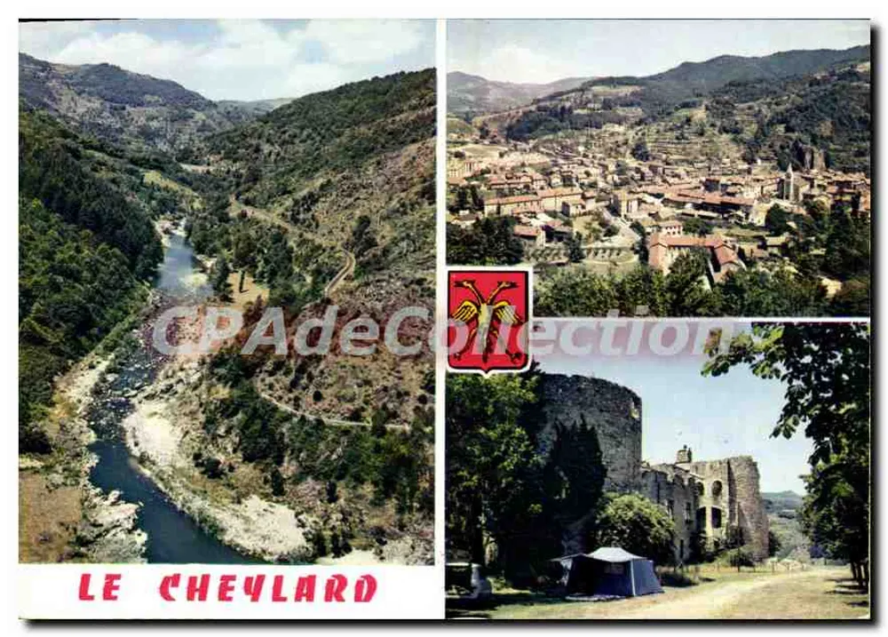 Le Cheylard — vue générale, gorges de l'Eyrieux, château et camping — Lumicap - Recto