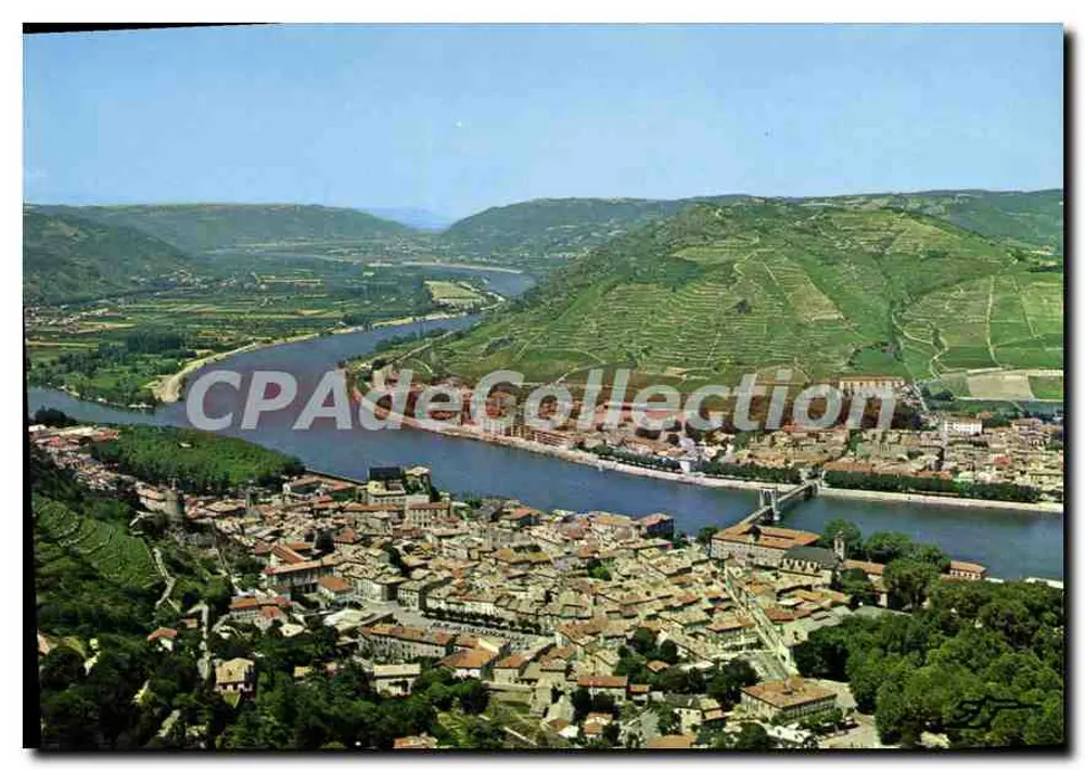 Tournon (Ardèche) — Vista aérea general — S.A.D. Plaza del Ayuntamiento, 03210 Vichy - Anverso