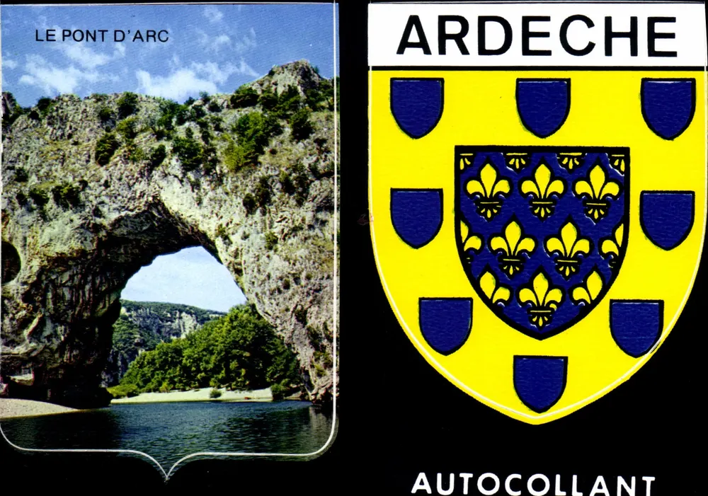 Der Pont d'Arc — Ardeche — Aufkleber - Vorderseite