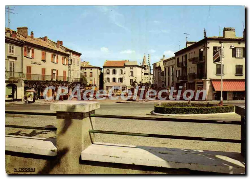 Bourg Saint-Andéol — Piazza Frédéric Mistral — Edizioni 'LA CIGOGNE' - Recto
