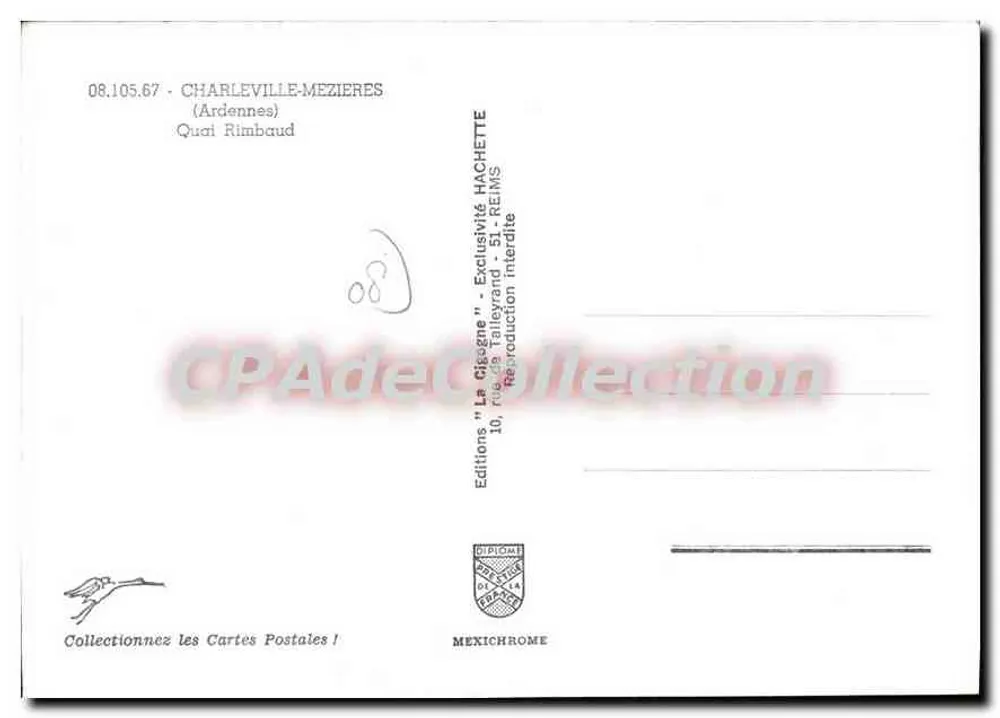 Ansicht des Flussufer — Charleville-Mézières — Hachette Editions - Rückseite