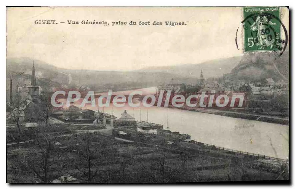 Givet — Allgemeiner Blick, vom Fort des Vignes aus — Verlag nicht sichtbar - Vorderseite