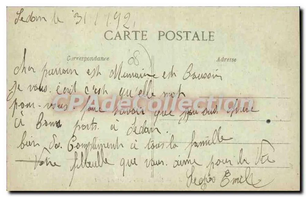 Sedan — Panorama do Bairro Fabert — N. Saraine, Sedan - Verso