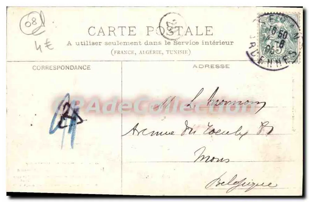 Sedan-Donchery — Interior do Castelo de Bellevue — editor Stein-Pierson, n°241 - Verso
