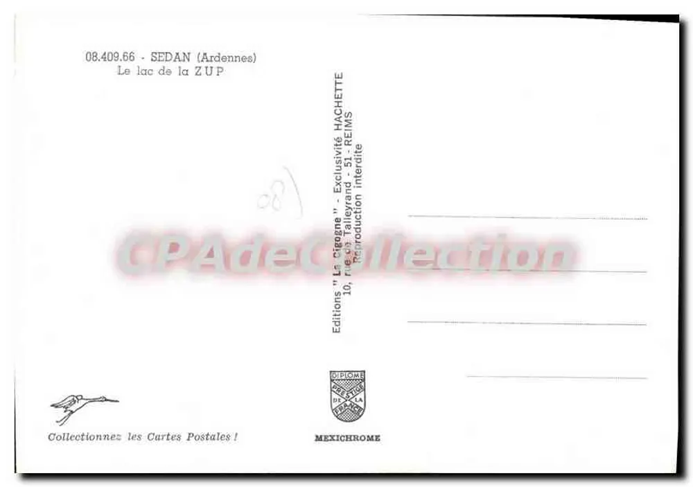 See der ZUP — Sedan (Ardennen) — Editions Diplôme - Rückseite