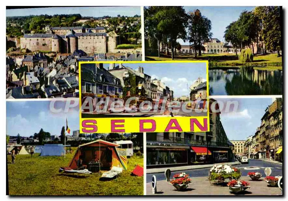 Sedan — panoramische uitzicht en scènes van de stad — Edities Hachette - Voorkant