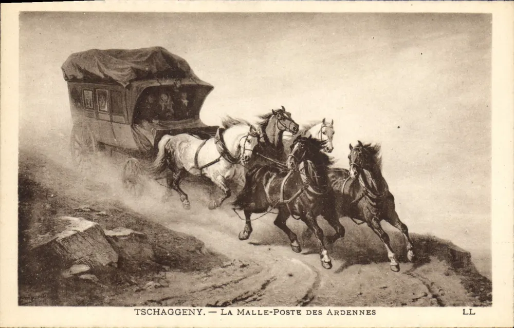 Tschagggeny — La Malle-Poste de las Ardenas — LL - Anverso