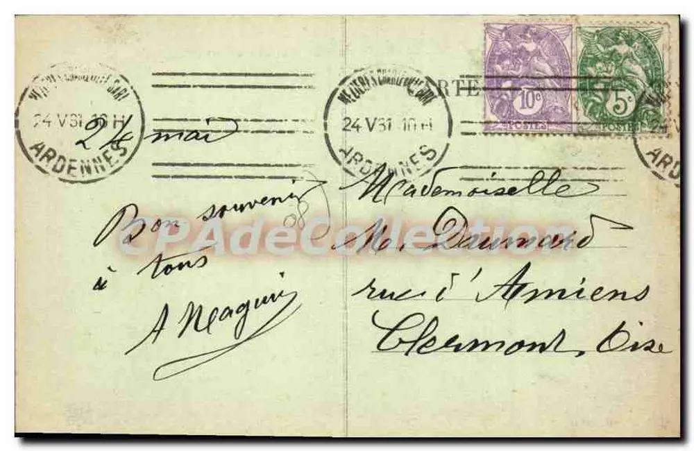Tal der Meuse — Château-Regnault — Allgemeine Ansicht — Verlag « AU PACHA » - Rückseite