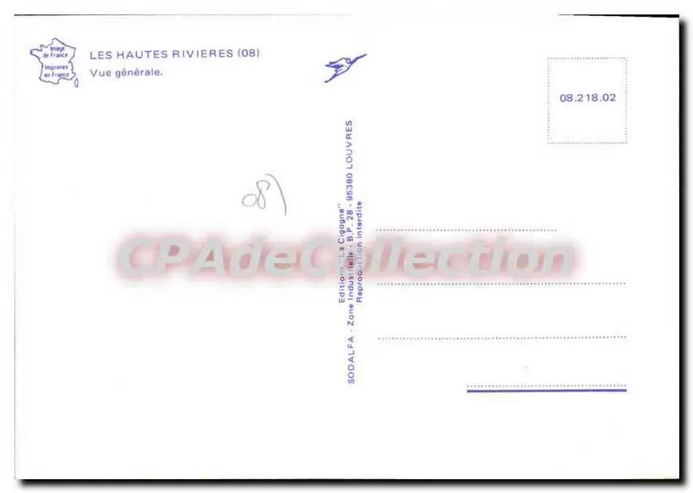 Les Hautes-Rivières (08) — Vista general — Ediciones "La Cigogne" - Reverso