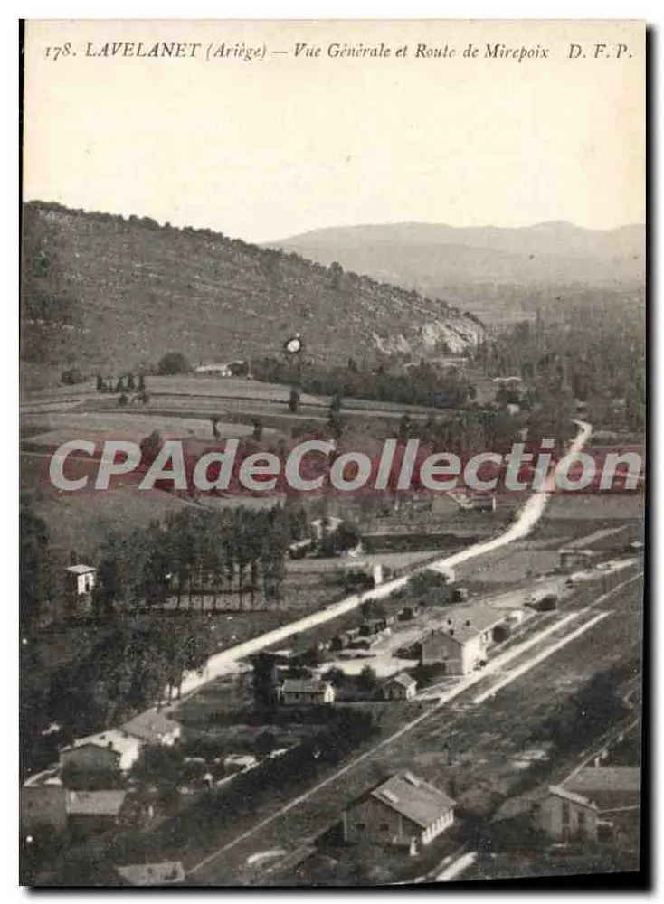 Lavelanet (Ariège) — Allgemeine Ansicht und Route nach Mirepoix — D. F. P. - Vorderseite