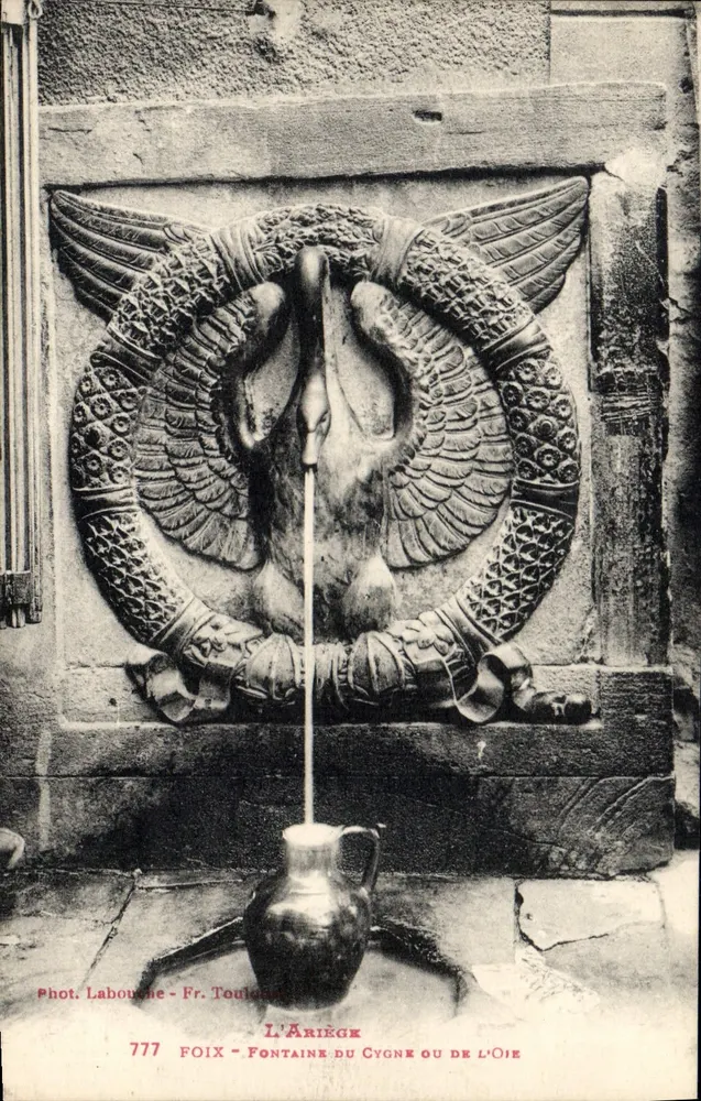 Foix - Fontaine du Cygne ou de l'Oie — Phot. Labouche - Fr. Toulouse - Vorderseite