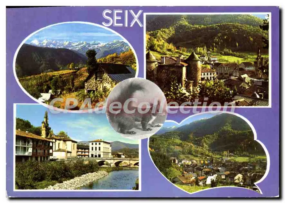 Seix — Panoramablick und Dorf — Éditions d'Art Saint-Simon - Vorderseite