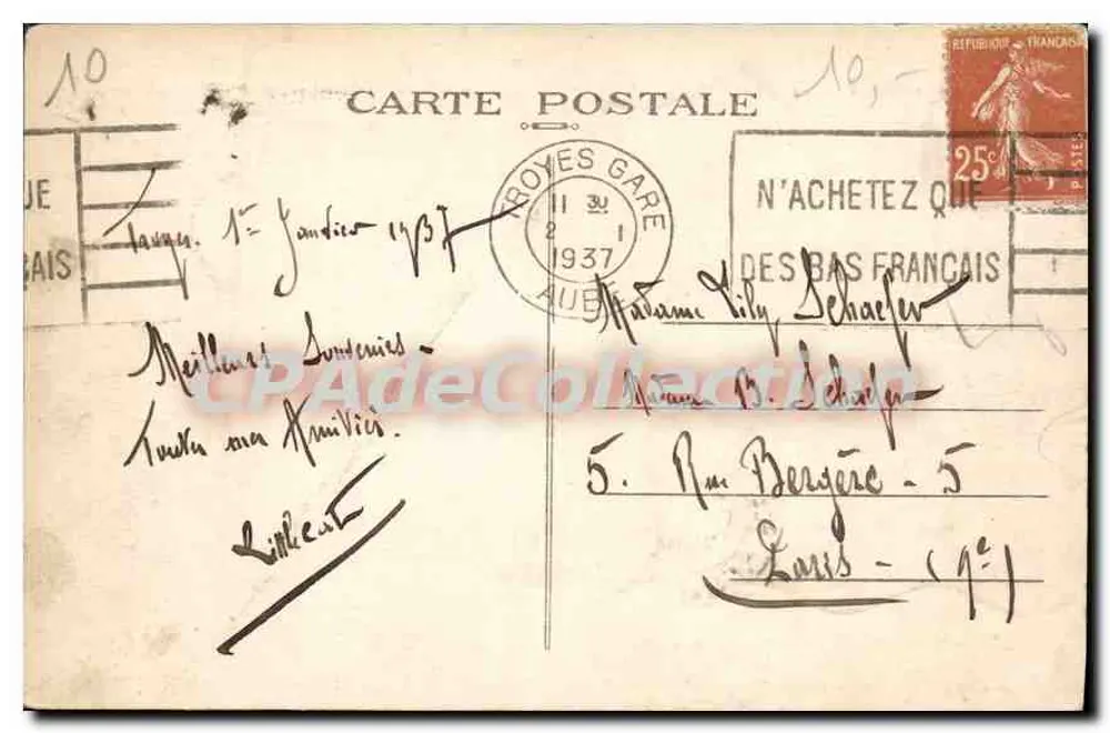 Troyes (Aube) — Hauptstadt des Departements Aube (55.480 Einwohner) — Allgemeine Ansicht von der Madeleine - Rückseite