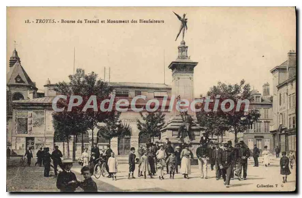 Troyes - Arbeitsamt und Denkmal der Wohltäter — Sammlung T G - Vorderseite