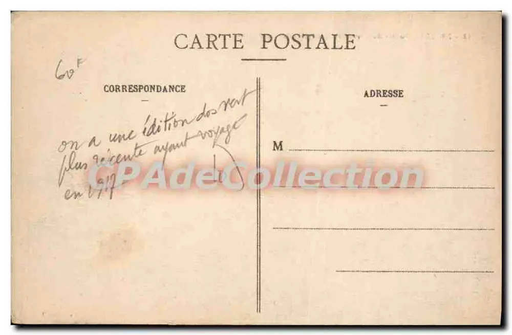 Troyes - Arbeitsamt und Denkmal der Wohltäter — Sammlung T G - Rückseite