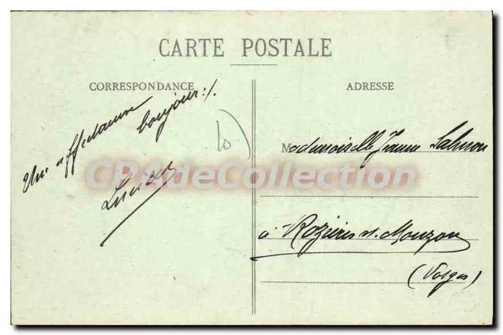 Troyes - A Rue de Paris — vista urbana com edifícios e pedestres — editor desconhecido - Verso