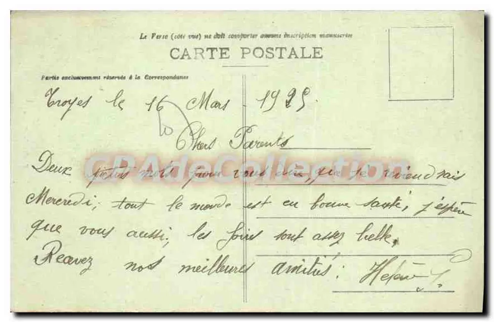 Ruela dos Gatos — Troyes — Maison des Magasins Réunis, edição Travers, n°73 - Verso