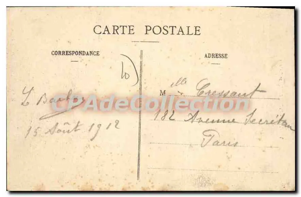 Troyes - Bâtiroi da Igreja de São João — Maison des Magistrats Réunis, editor não identificado - Verso