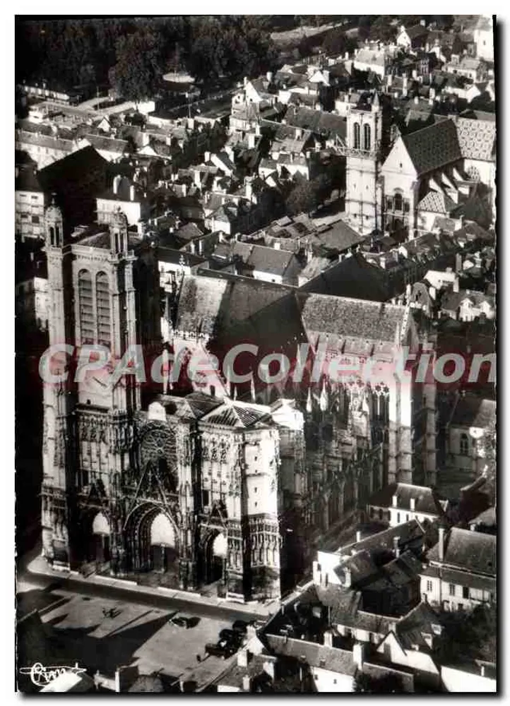 Troyes (Aube) — Luftbild der Kathedrale St-Pierre und St-Paul (XIII. und XVI. Jahrhundert) — Aériennes COMLIER, MACON - Vorderseite