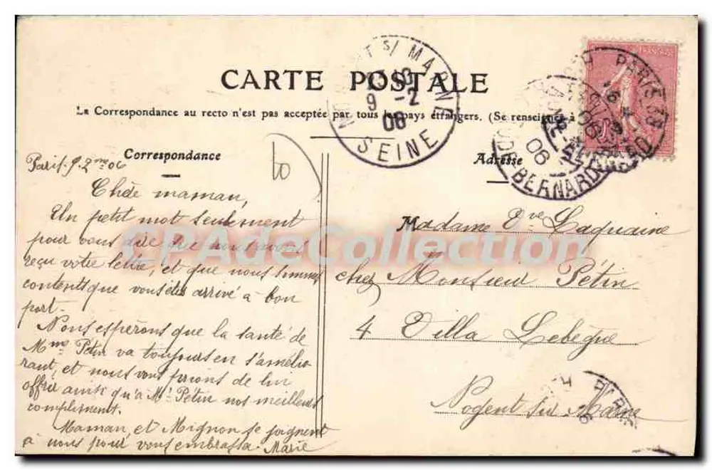 Brienne-le-Château — Biblioteca (Castelo) — Paul Antoine, livreiro-editor - Verso