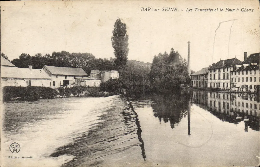 BAR-sur-SEINE. — Die Gerbereien und der Kalkofen — Edition Saunois - Vorderseite