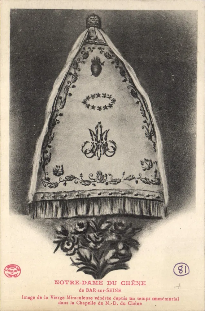 Nossa Senhora do Carvalho — Imagem milagrosa venerada desde tempos imemoriais — Bar-sur-Seine, n°81 - Frente