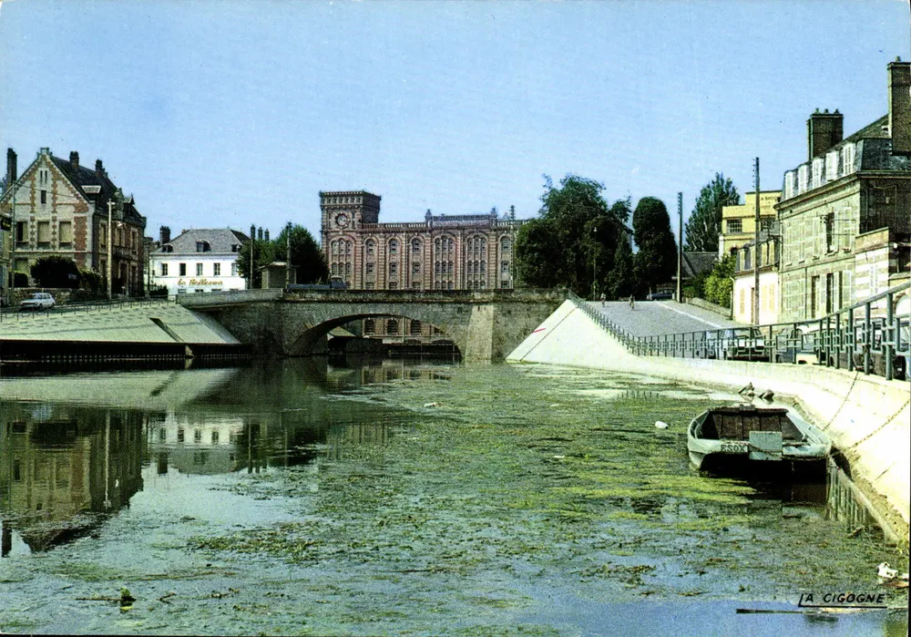 Nogent-sur-Seine — Die großen Mühlen und Brücke Nicolas — Éditions La Cigogne, Reims - Vorderseite