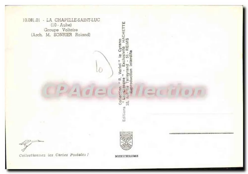 La Chapelle-Saint-Luc — Groupe Voltaire — Éditions Mexichrome - Rückseite