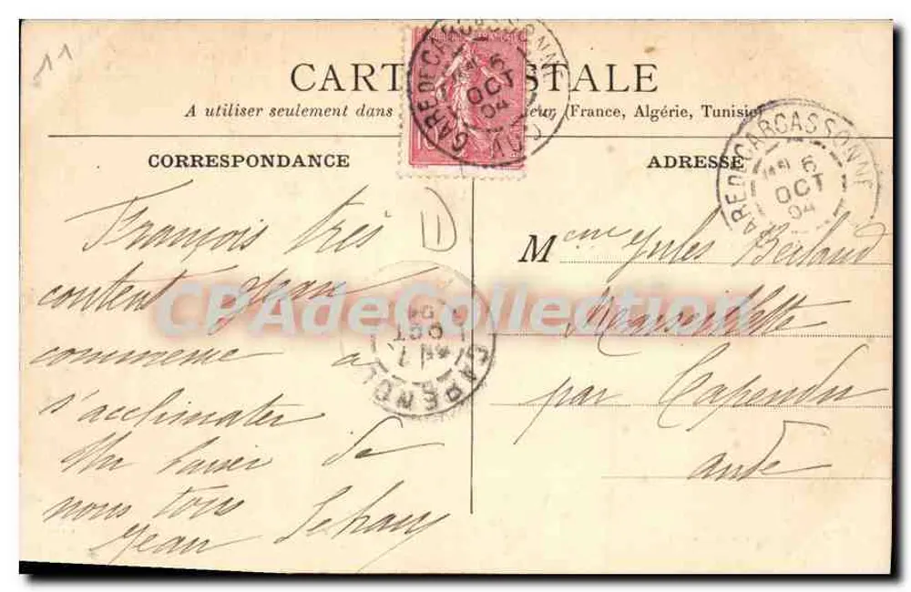Carcassonne : Margens do rio Aude — Le Païchérrou (Barragem no rio Aude, de 200 m de comprimento) — Éd. N.G. - Verso