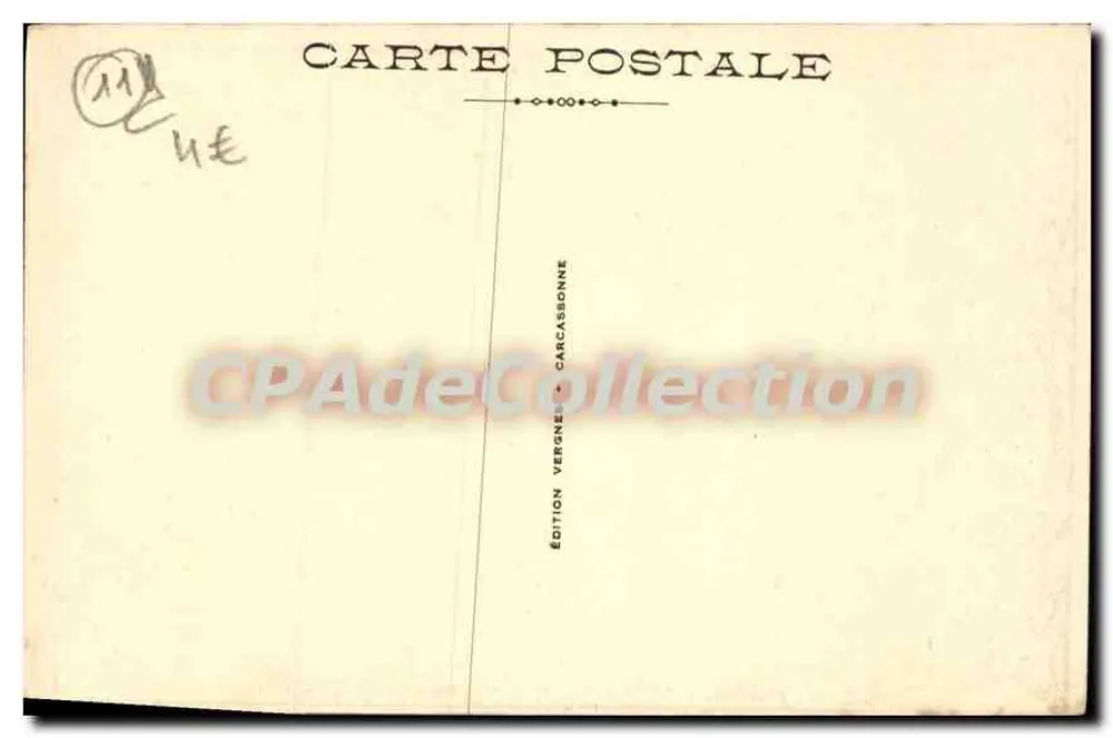 Batalha de Carcassonne — cena histórica — Edição Vergnes, Carcassonne - Verso