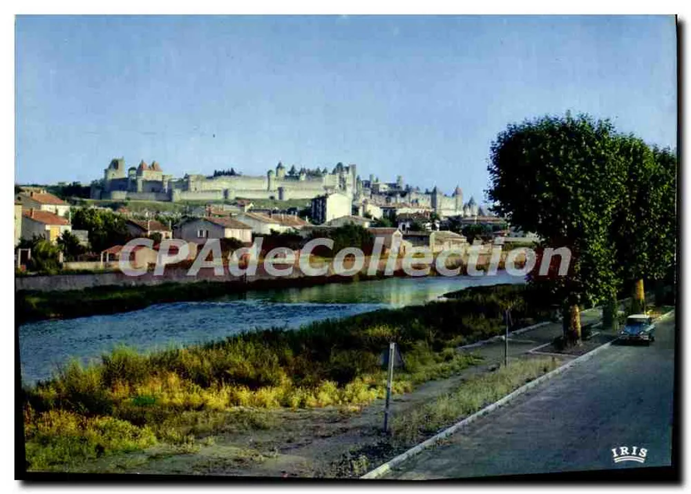Stadt Carcassonne (Aude) — Allgemeiner Blick und Ufer der Aude — Editions Diplomat, Mexichrome - Vorderseite