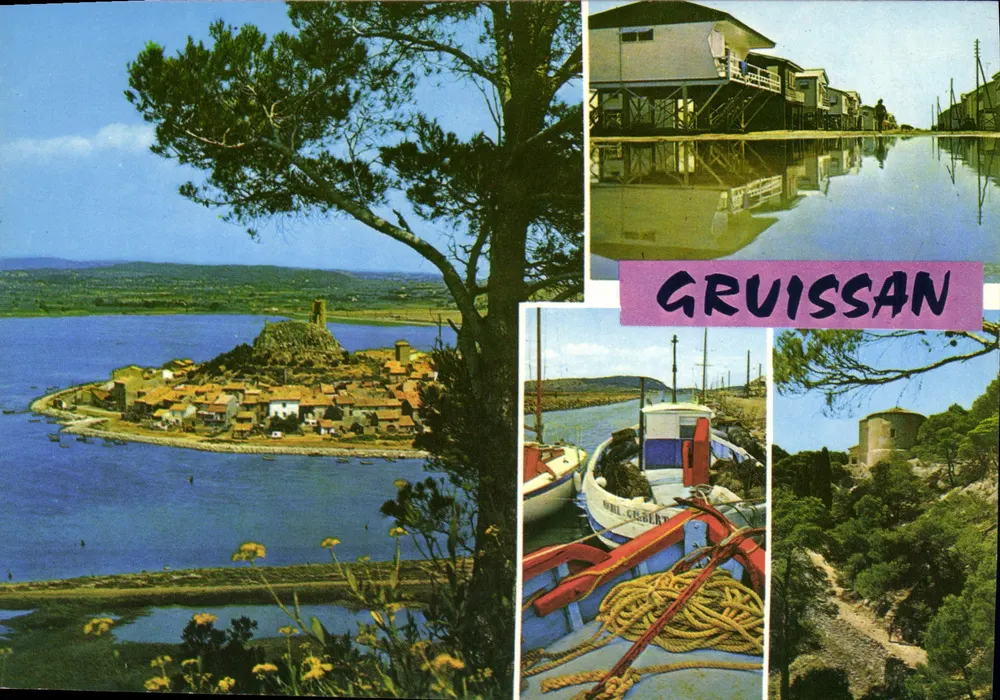 Gruissan — vista panoramica e siti — Edizioni Théodjac - Recto