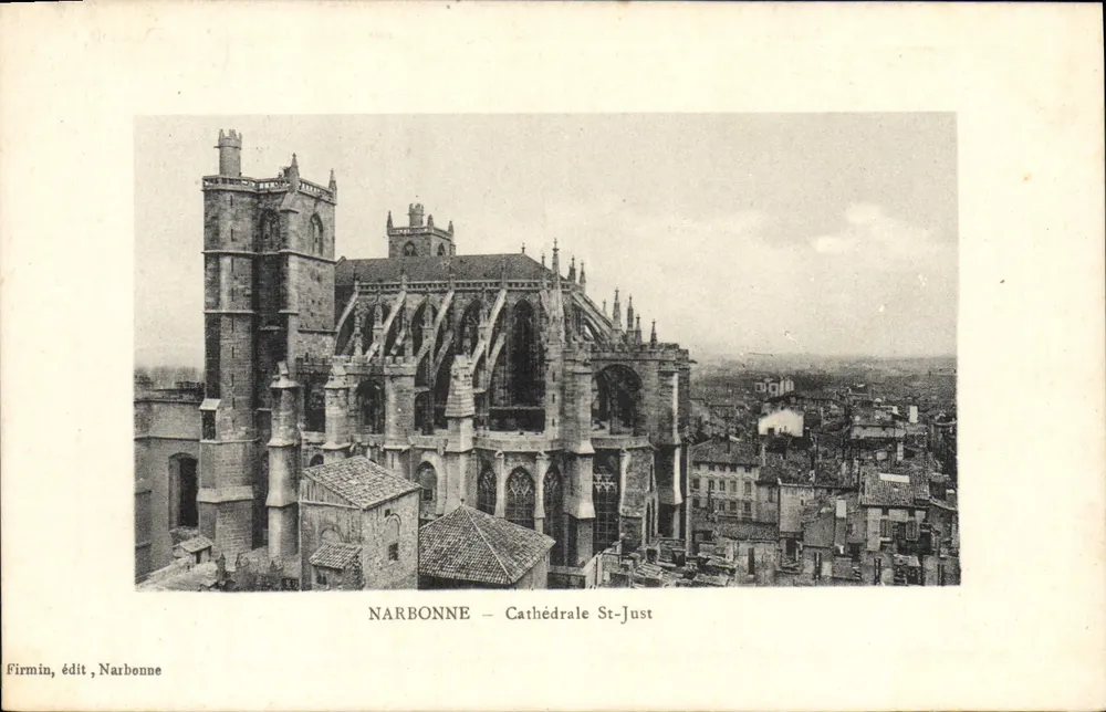 NARBONNE — Catedral de São Justo — Firmin, editor, Narbonne - Frente
