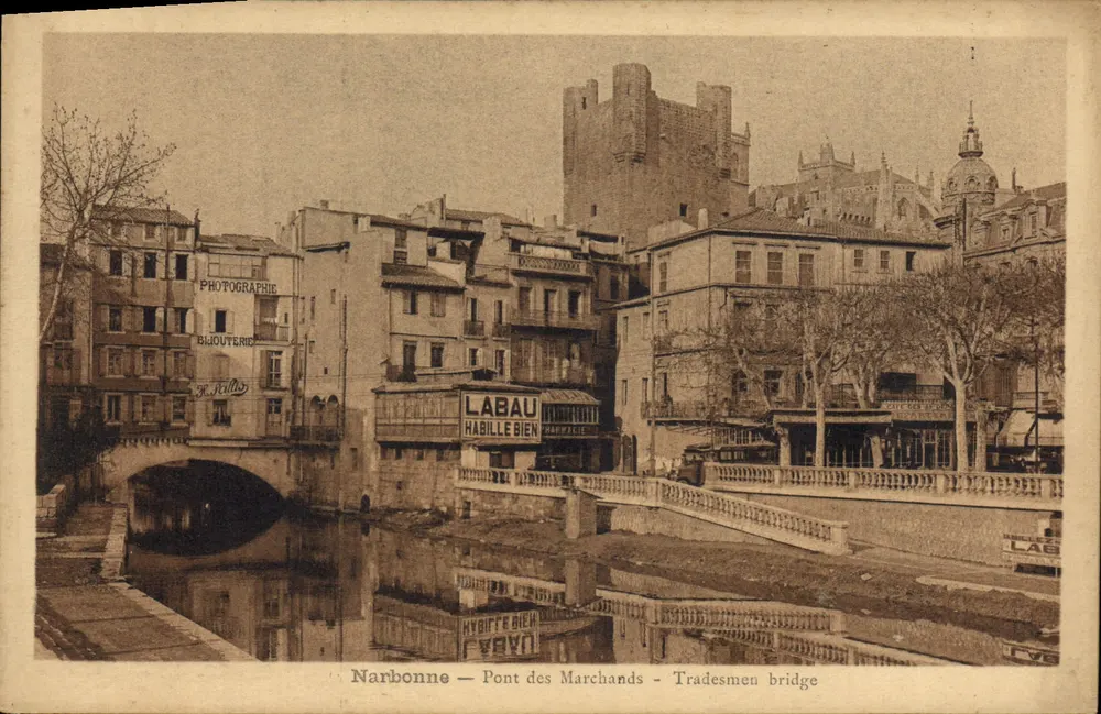 Narbonne — Pont des Marchands — Tradesmen bridge - Vorderseite