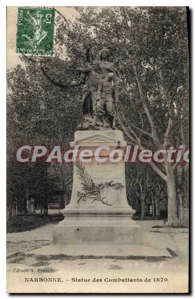 नार्बोन्ने - 1870 के योद्धाओं की स्टेट्यू - एडिशन ए. फ्रांसेस - आगे