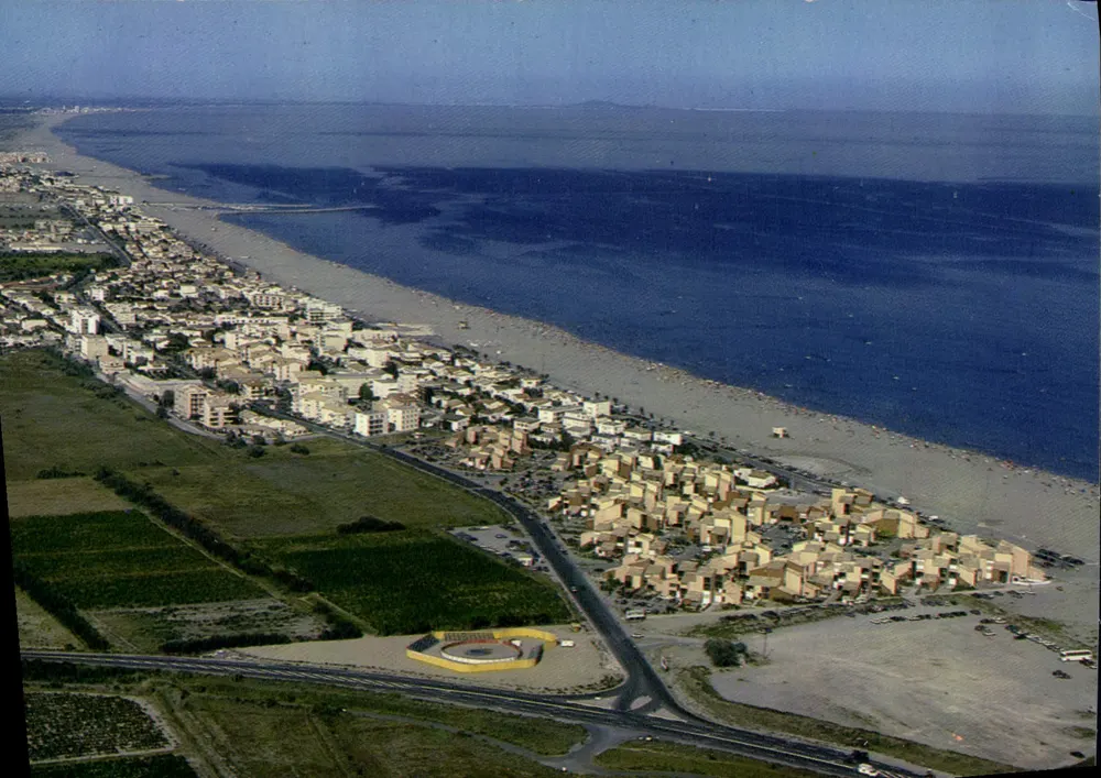 NARBONNE-PLAGE — Panoramablick auf das Seebad — Editions Larrieu, n° 110420 - Vorderseite