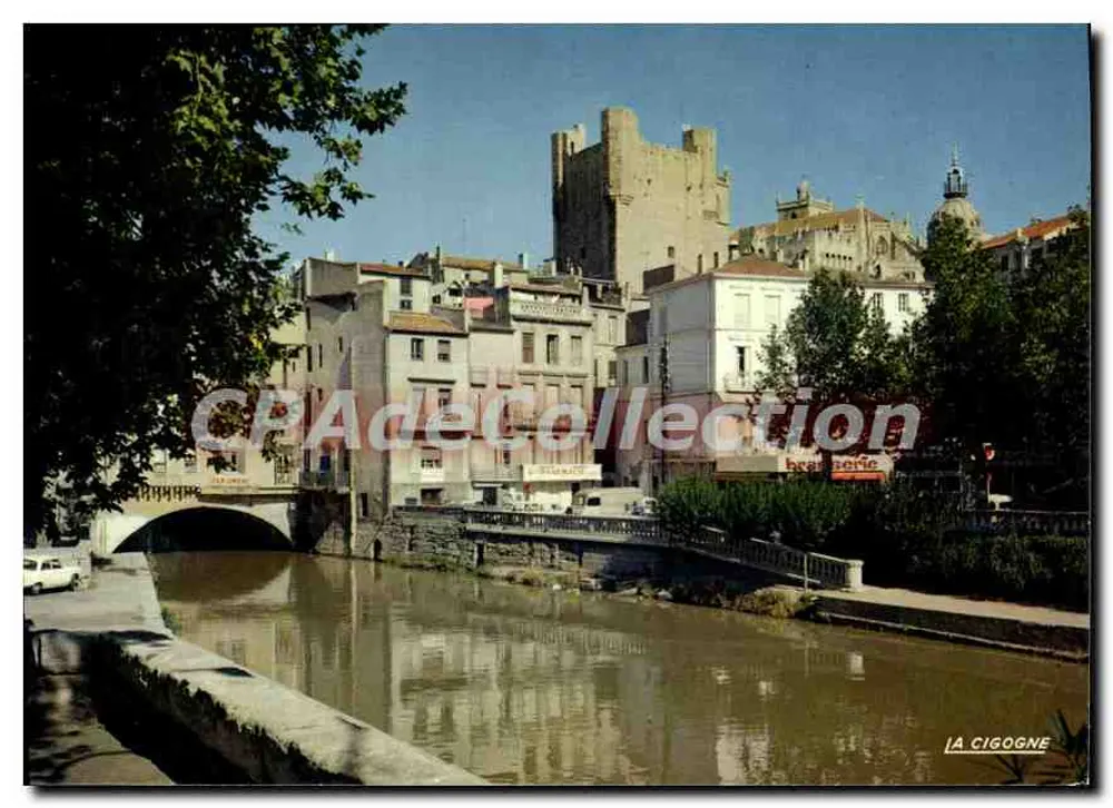 Narbonne (Aude) — Canal da Robine — Edições Hachette - Frente