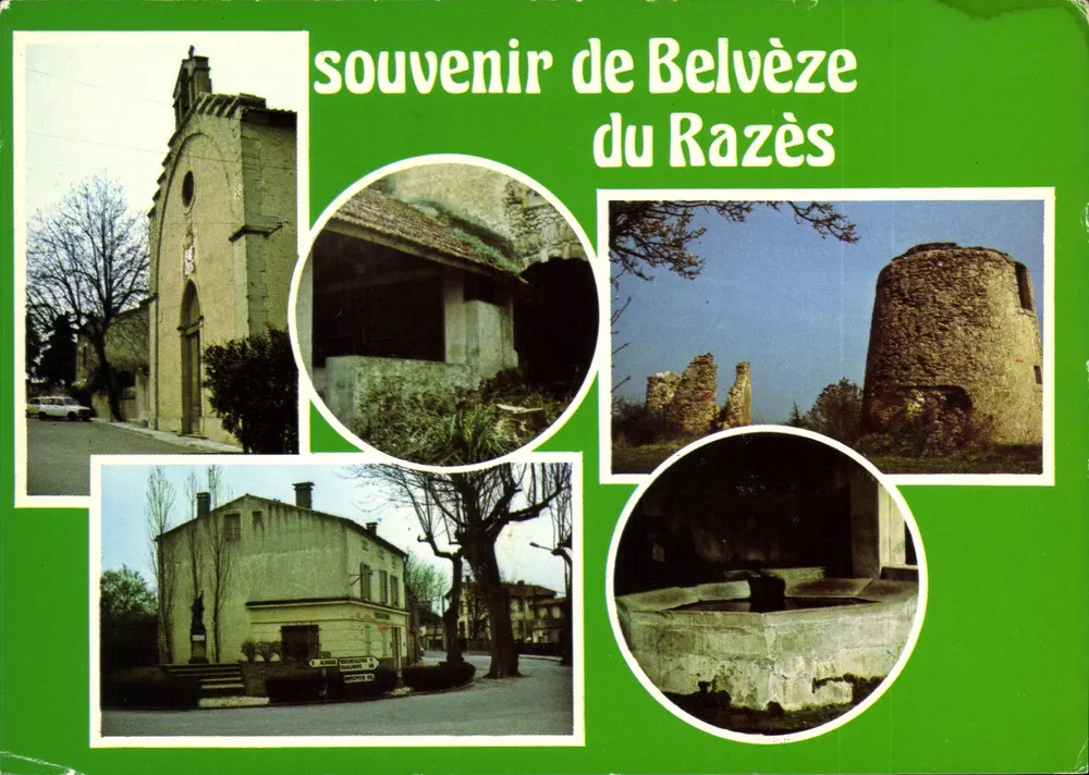 Belvèze-du-Razès — Erinnerungen an das Dorf — Photo X - Druckerei Combier Mâcon - Vorderseite