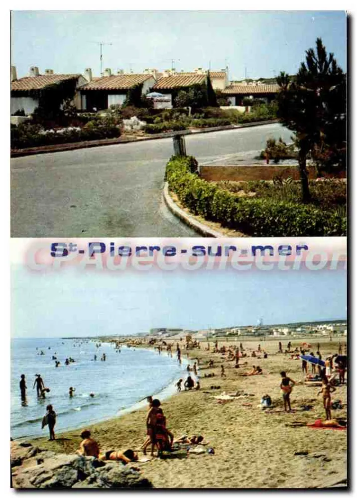 St-Pierre-sur-mer — Die Villen und der Strand — Éditions Modernes « Théodice » - Vorderseite