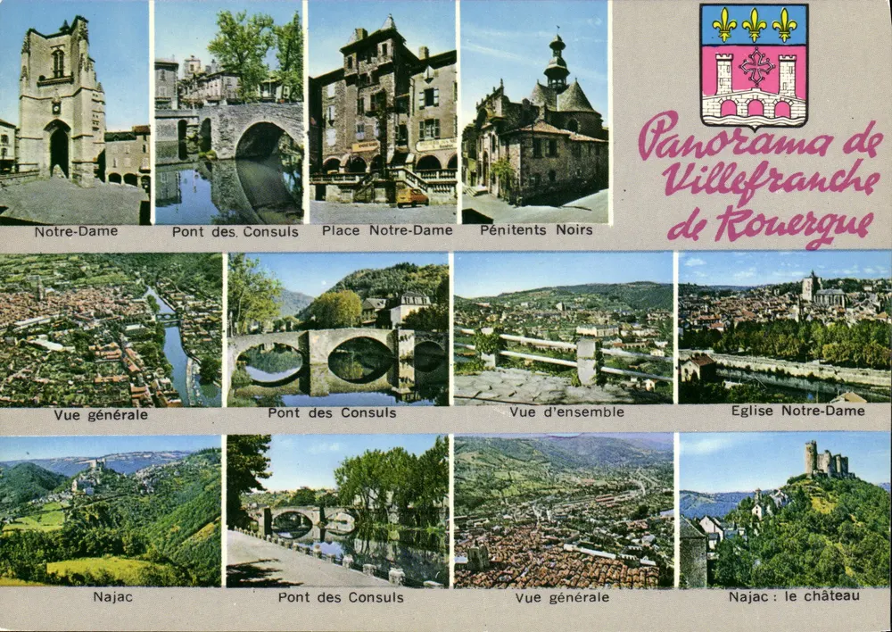 Villefranche-de-Rouergue — Panorama — Éditions Réunies Fanzol - Frente