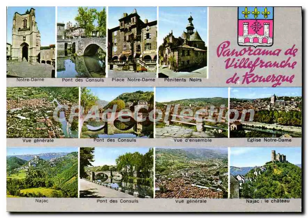 Villefranche-de-Rouergue — Panorama — Éditions Larrieu - Frente